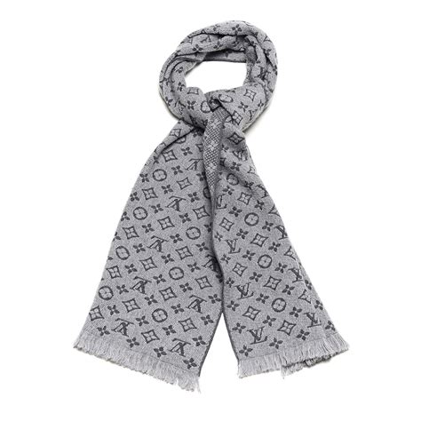 louis vuitton scarf price mans|louis vuitton scarf men grey.